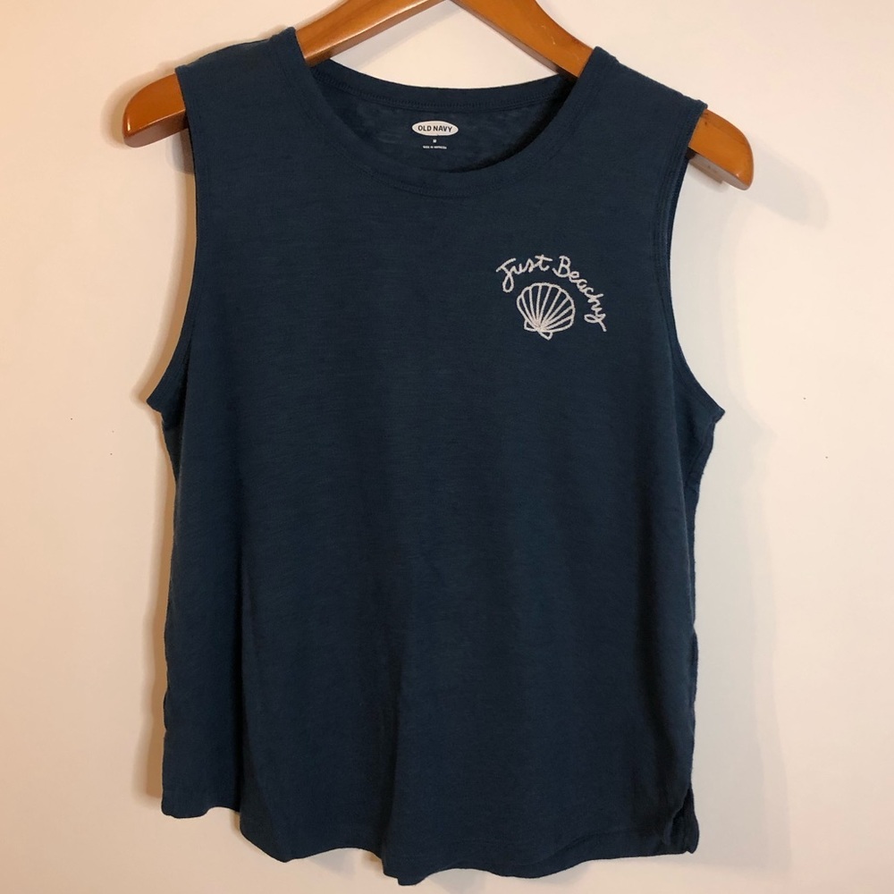 Old Navy Just Beachy Linen Blend Top size Medium